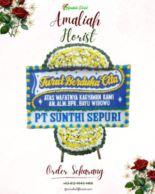 Papan Bunga Duka di Singaparna