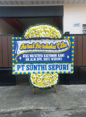 Papan Bunga Duka di Singaparna