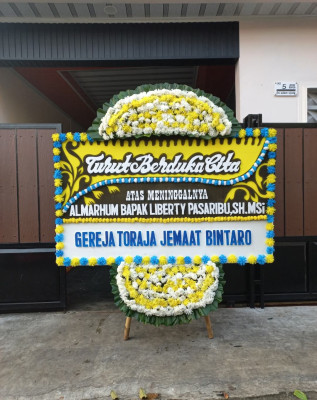 Papan Bunga Duka di Singaparna