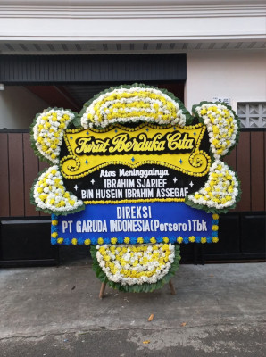 Papan Bunga Duka di Singaparna