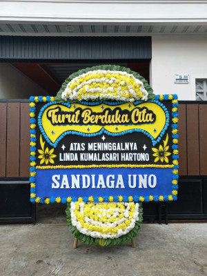 Papan Bunga Duka di Singaparna